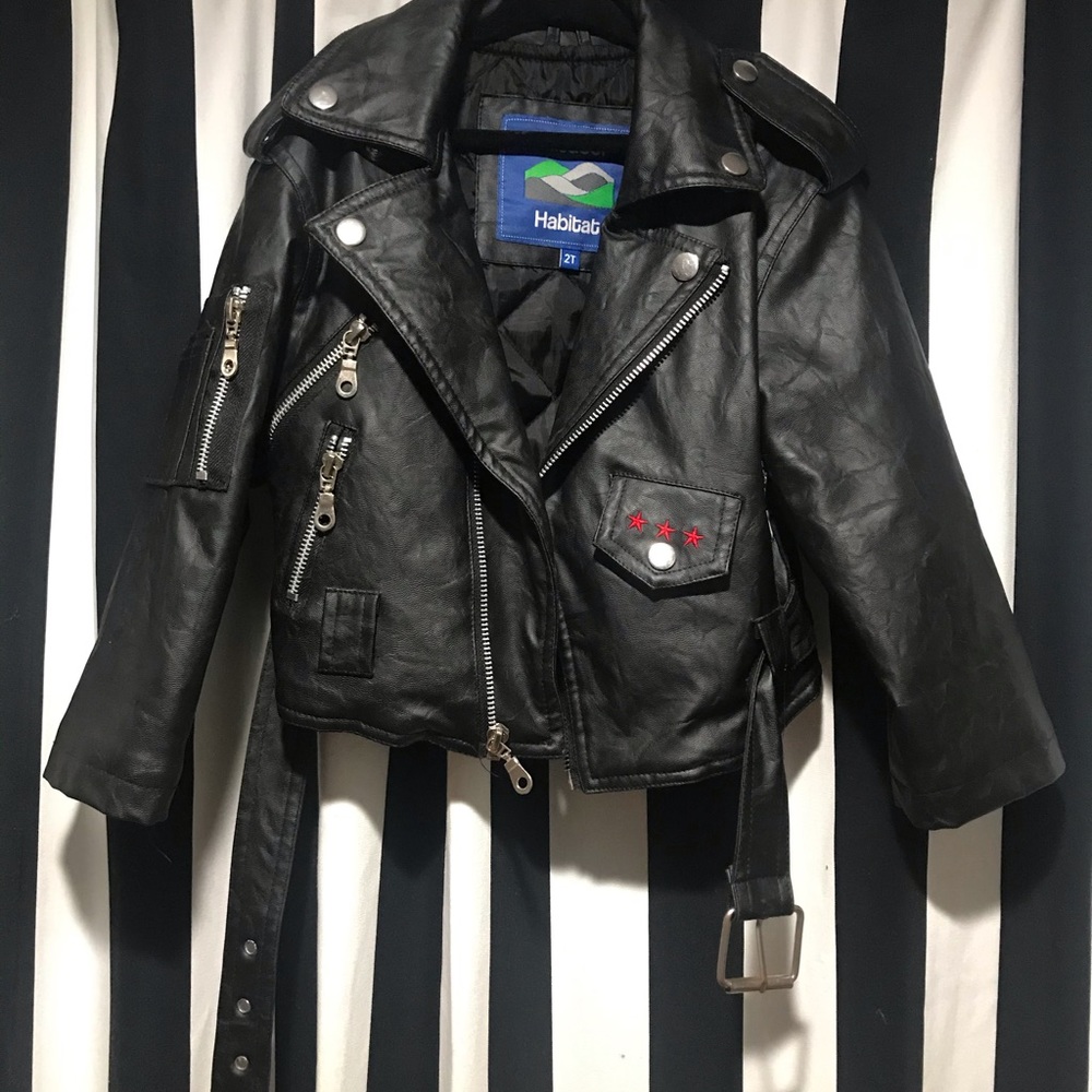 USA Biker Kid’s Jacket - Picture 2 of 5